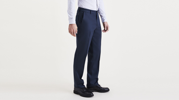 Dockers Signature Iron Free Khakis Straight Fit With Stain Defender® (Big And Tall) Blue