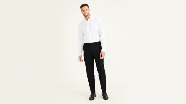 dockers Signature Khakis Classic Fit (Big and Tall) Black