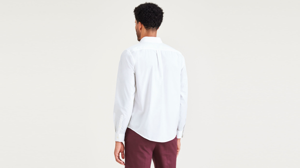 Dockers Signature Stain Defender Shirt Classic Fit Lucent White