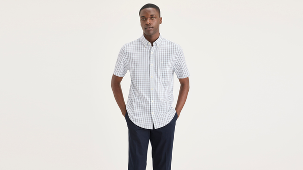 dockers Signature Stain Defender Shirt Classic Fit White