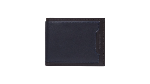 dockers Slimfold Wallet with Removable Card Case Brown/Navy