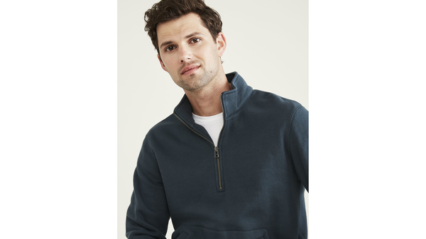 Dockers Sport Half Zip Sweatshirt Regular Fit Green