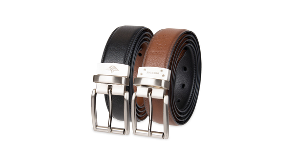 Dockers Stitched Edge Stretch (Big And Tall) Cognac & Black