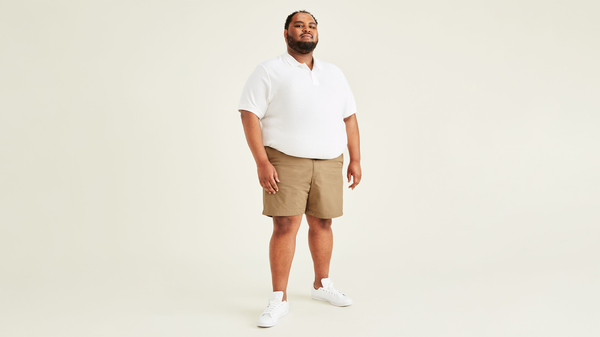 dockers Ultimate 9.5" Shorts (Big and Tall) New British Khaki