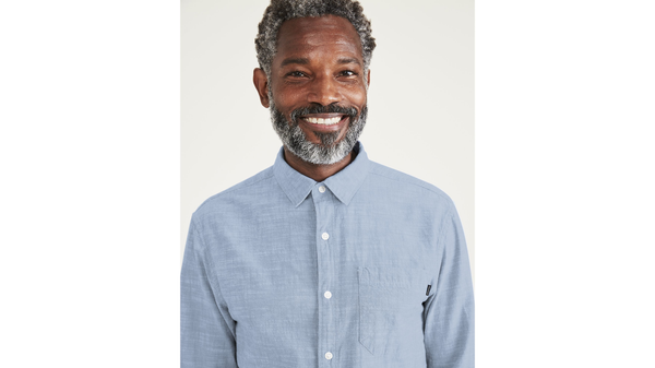 Dockers Ultimate Shirt Regular Fit Light Blue Acid Wash