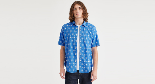 dockers Ultimate Shirt Regular Fit Mirage Ceramic Blue