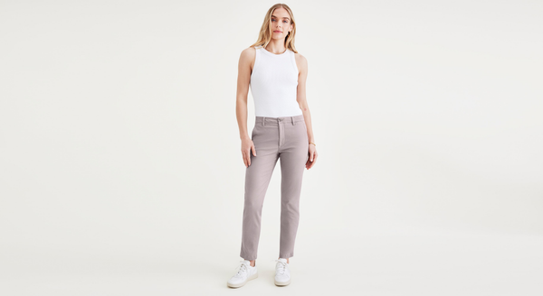 dockers Weekend Chinos Slim Fit: Premium Edition Purple Dove