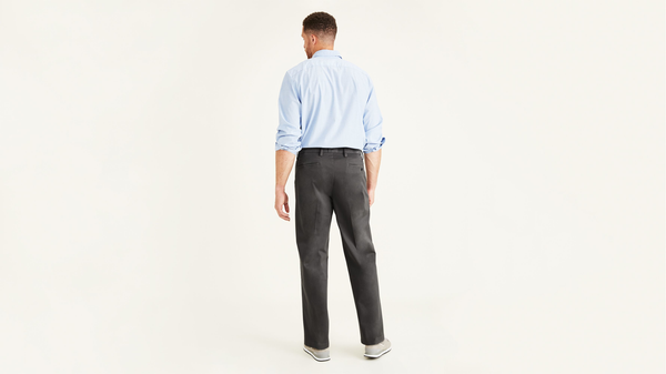 Dockers Workday Khakis Classic Fit (Big And Tall) Grey