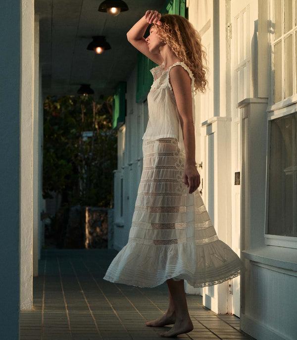 dôen ALLURA SKIRT SALT