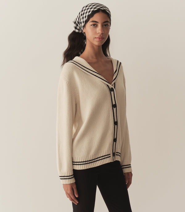 Dôen BONAVENTURE CARDIGAN CREME