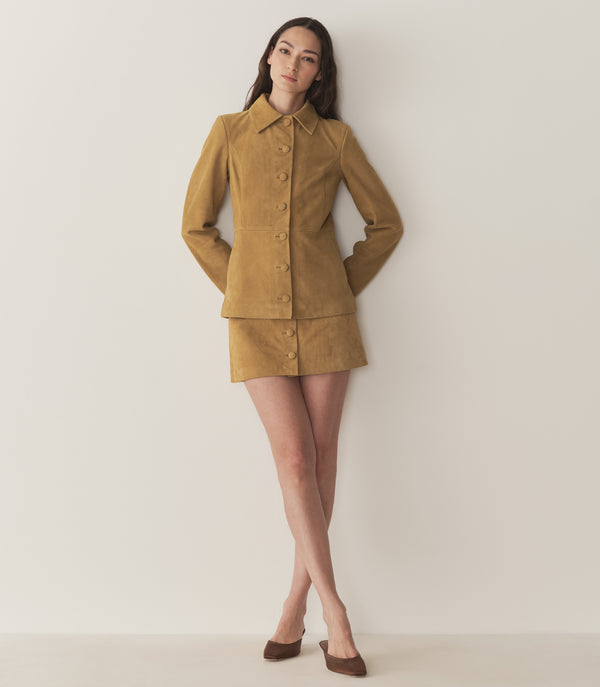 Dôen COURTNEY SKIRT LIGHT CAMEL