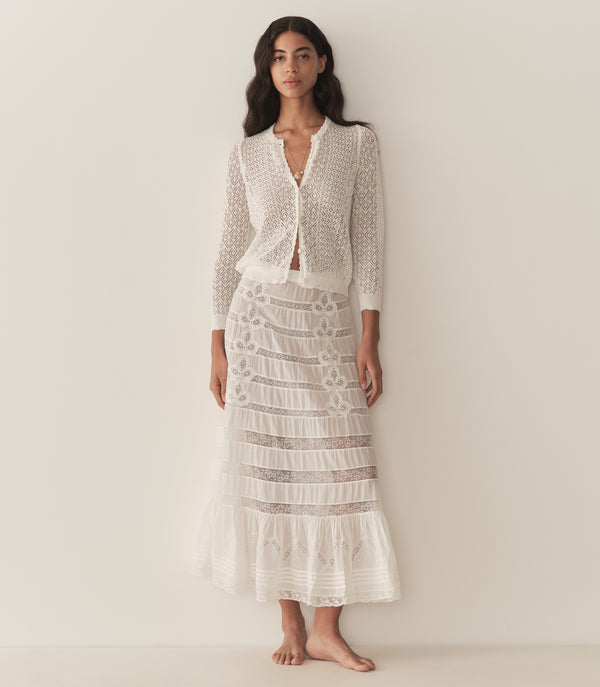 Dôen DIANE CARDIGAN IVORY