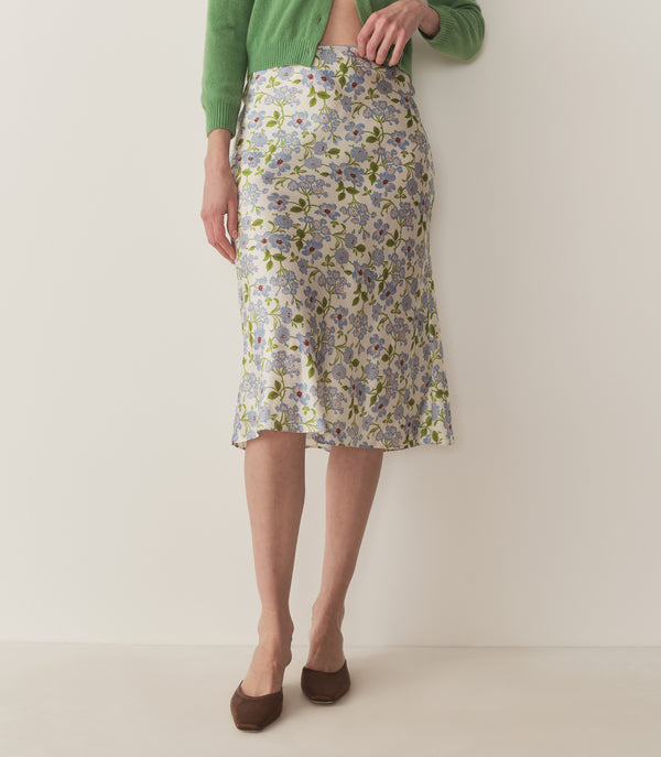 Dôen ELOWENA SKIRT IVORY STRAWBERRY MOON FLORAL