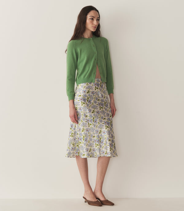 dôen ELOWENA SKIRT IVORY STRAWBERRY MOON FLORAL