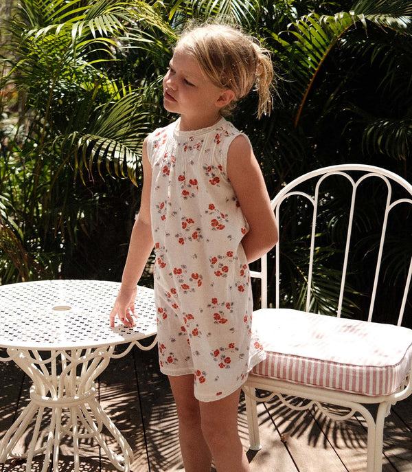 dôen ELSA DRESS POPPY FIELD