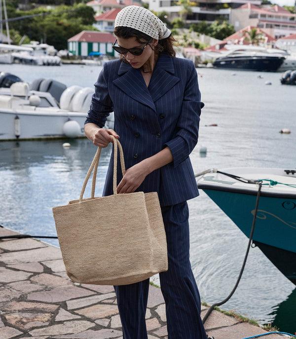 Dôen HARRISON JACKET NAVY GESSATO STRIPE