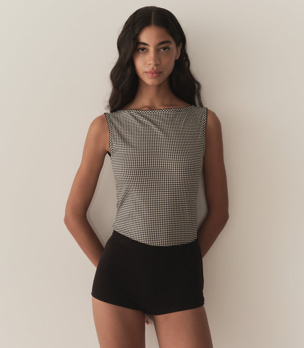 Dôen IDA TANK NOIR LA MADDALENA GINGHAM
