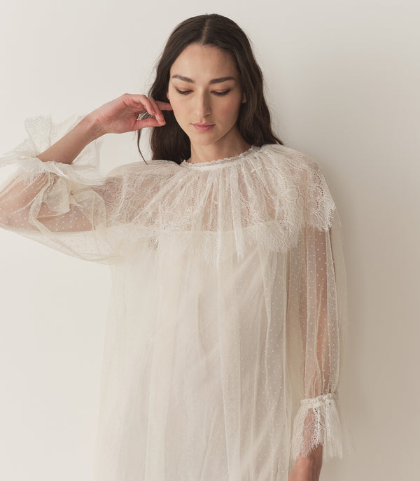 Dôen LILITH DRESS CREME DE LUNE