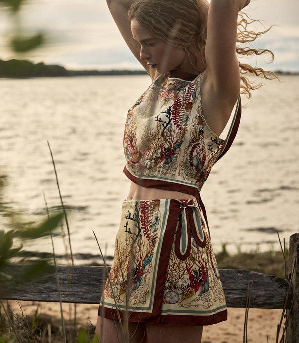 dôen LINA SKIRT COQUILLAGES DES BIARRITZ