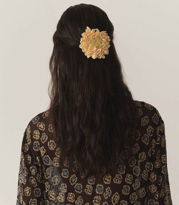 Dôen LISABELLE BARRETTE APRICOT SATIN