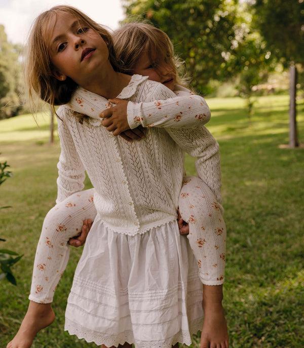 Dôen LITTLE MARTINA CARDIGAN PALE LILY