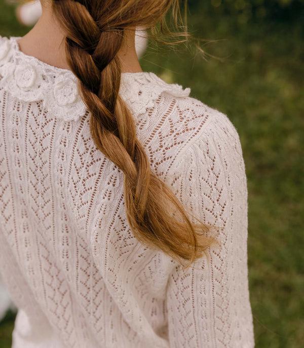 Dôen LITTLE MARTINA CARDIGAN PALE LILY