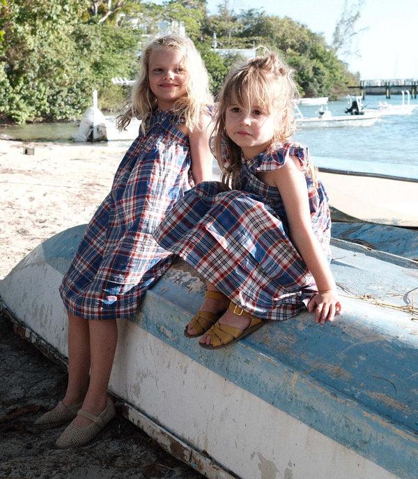 Dôen LITTLE NISHA DRESS COTE D’AZUR PLAID