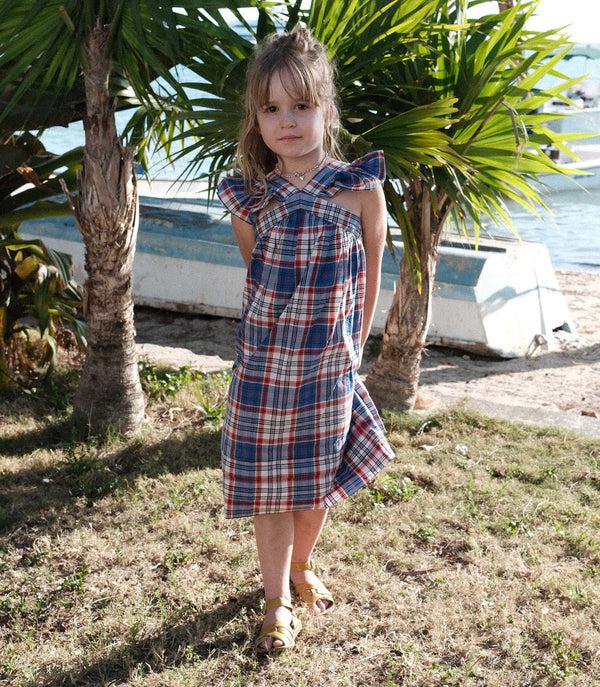 Dôen LITTLE NISHA DRESS COTE D’AZUR PLAID