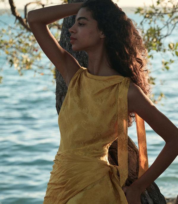 Dôen MARCELLA DRESS GILDED MARGUERITE JOLIE