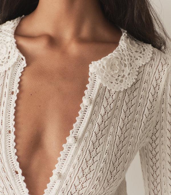 Dôen MARTINA CARDIGAN PALE LILY