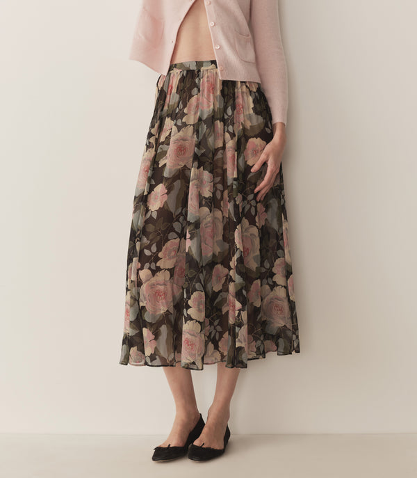 Dôen MEADOW SKIRT ROSE GARDEN FLORAL