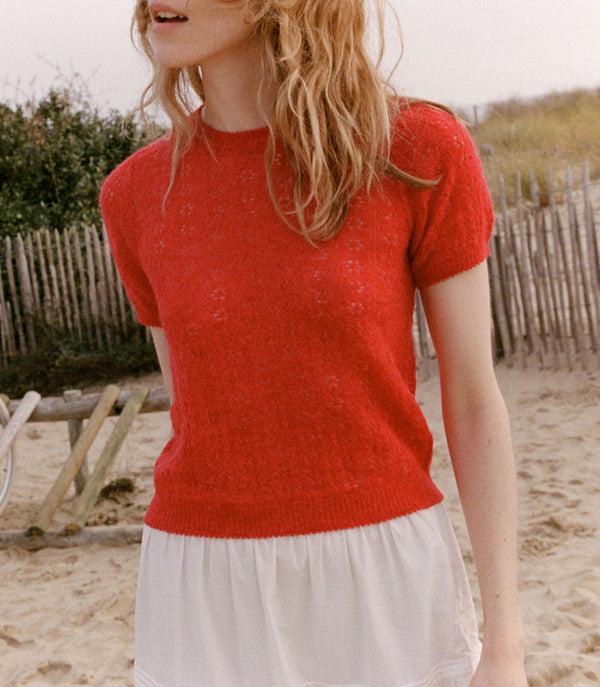 Dôen MONICA SWEATER CHERRY RED