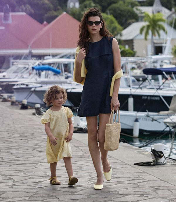 dôen MONROE DRESS NAVY