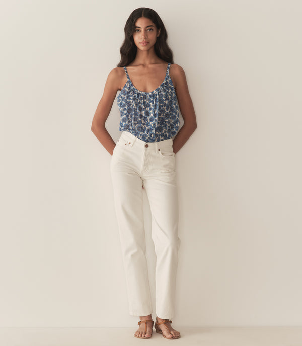 Dôen NALINA TOP BLEU SOLEIL FLEURIT