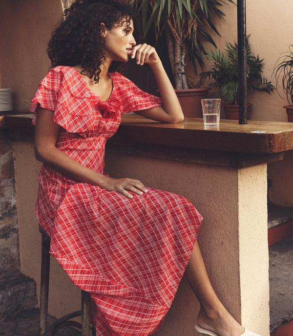 Dôen NEVARA DRESS SYLVIE PLAID