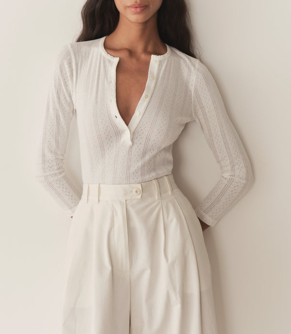 dôen PAOLA TEE BLACK QUELLE JOLIE POINTELLE