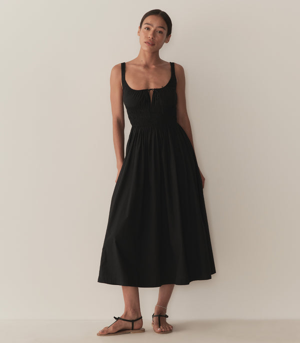 Dôen QUILLA DRESS BLACK