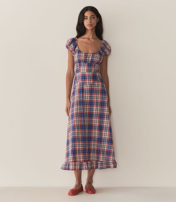 Dôen RAMONA DRESS COTE D’AZUR PLAID
