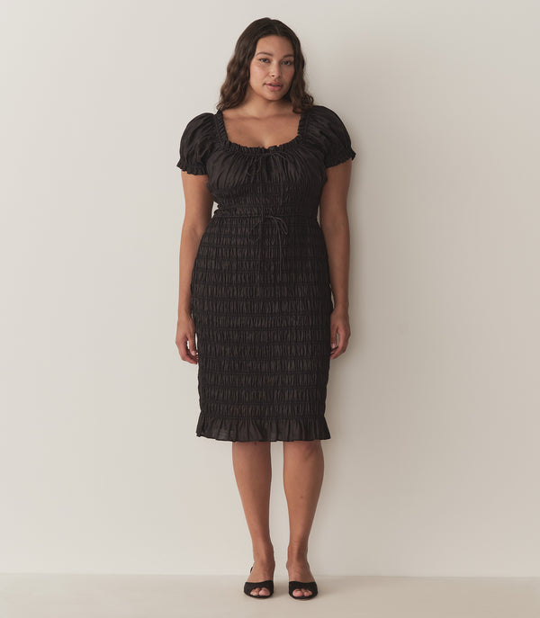 dôen ROSALYNN DRESS BLACK