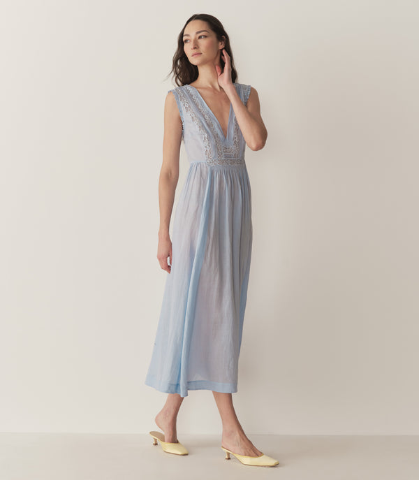 Dôen VICTORIA DRESS ICY BLUE