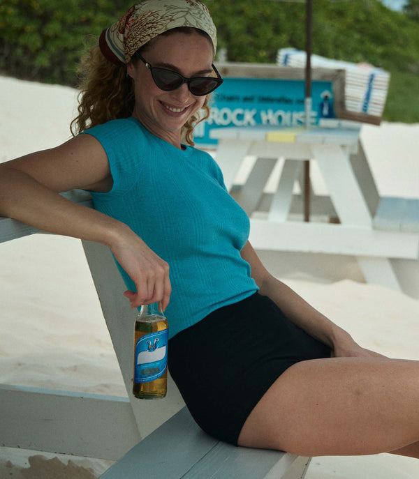 dôen VIVI CASHMERE TEE SALT