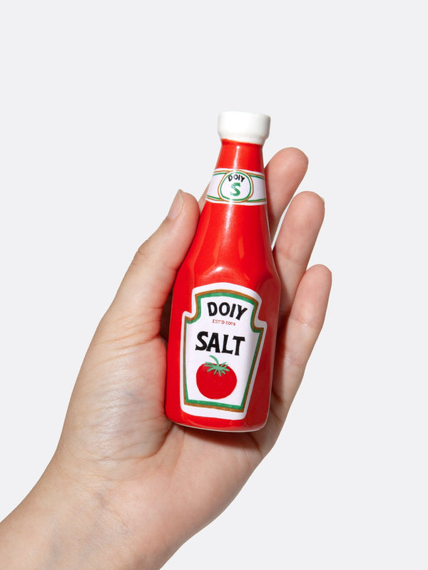 Doiy Corner Shop Salt And Pepper Shakers Ketchup&Mustard