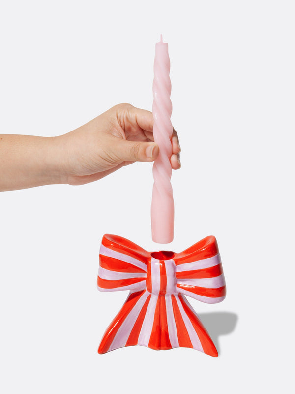 Doiy Bow Candle Holder Large