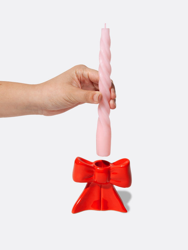 Doiy Bow Candle Holder Small