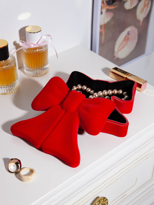 Doiy Bow Storage Box Red