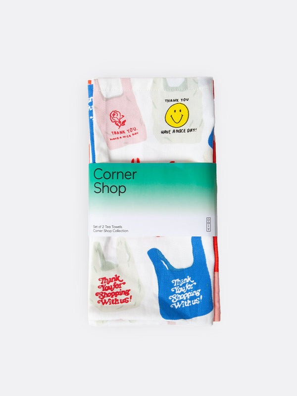 Doiy Corner Shop Tea Towels