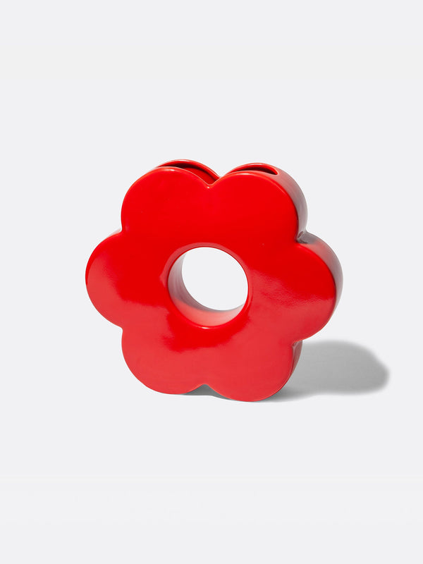 doiy Daisy Vase Red