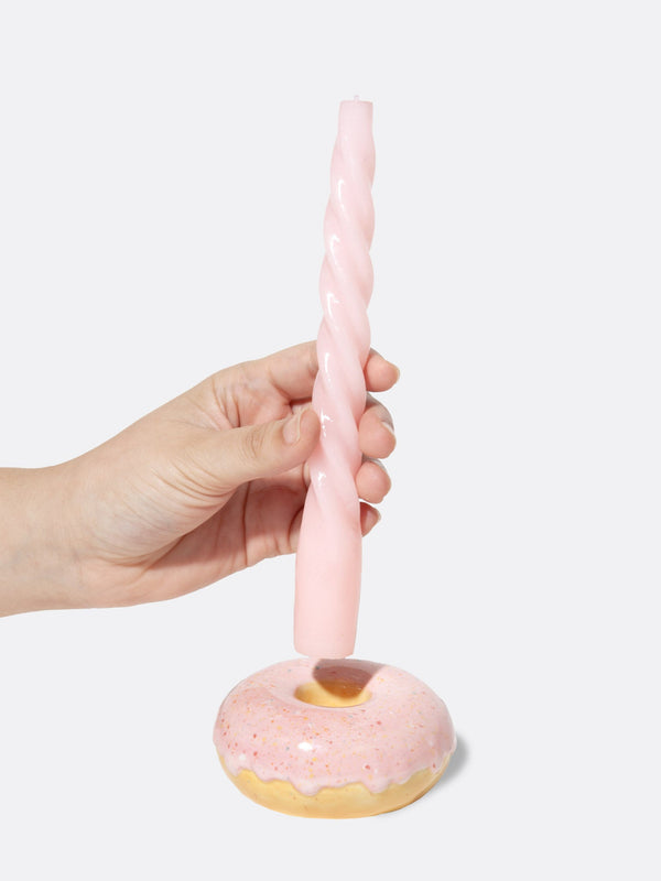 Doiy Fast Food Candle Holder Donut Pink