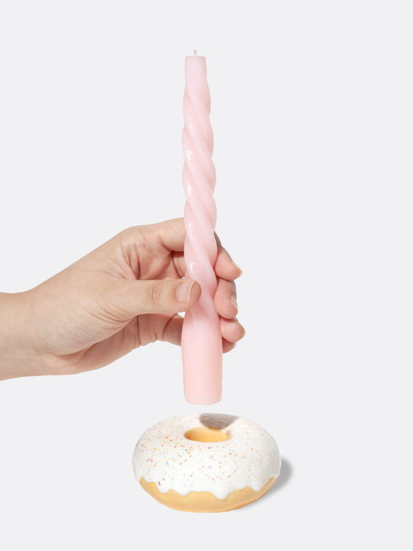 Doiy Fast Food Candle Holder Donut White