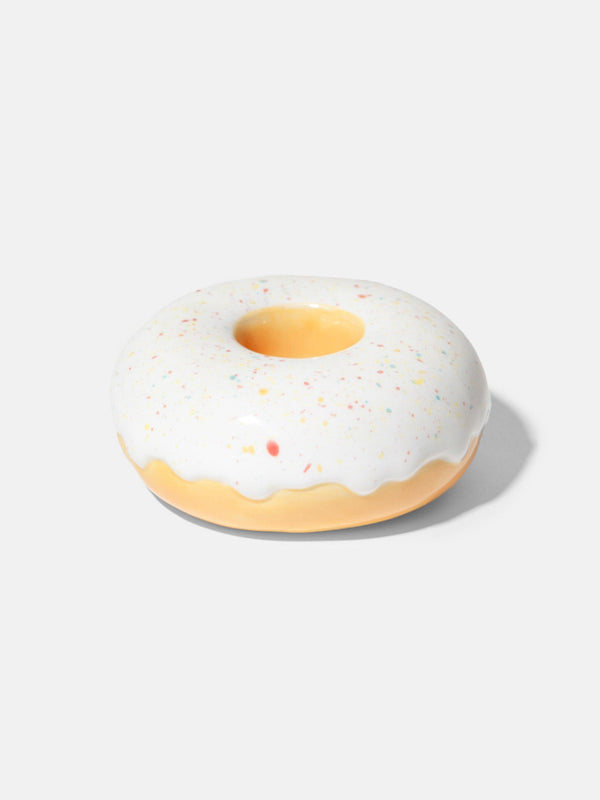 doiy Fast Food Candle Holder Donut White